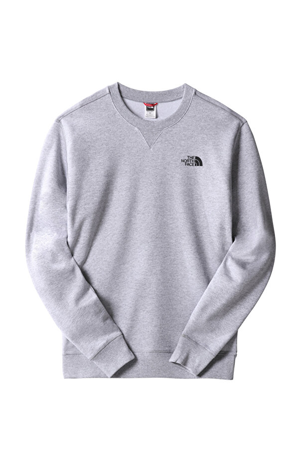 M SIMPLE DOME CREW GRI Erkek Sweatshirt