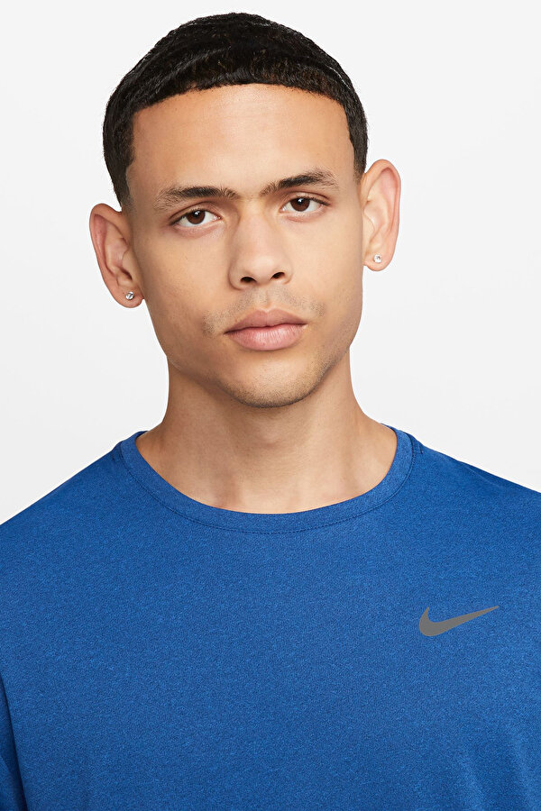 M NK DF UV MILER SS Mavi Erkek Kısa Kol T-Shirt