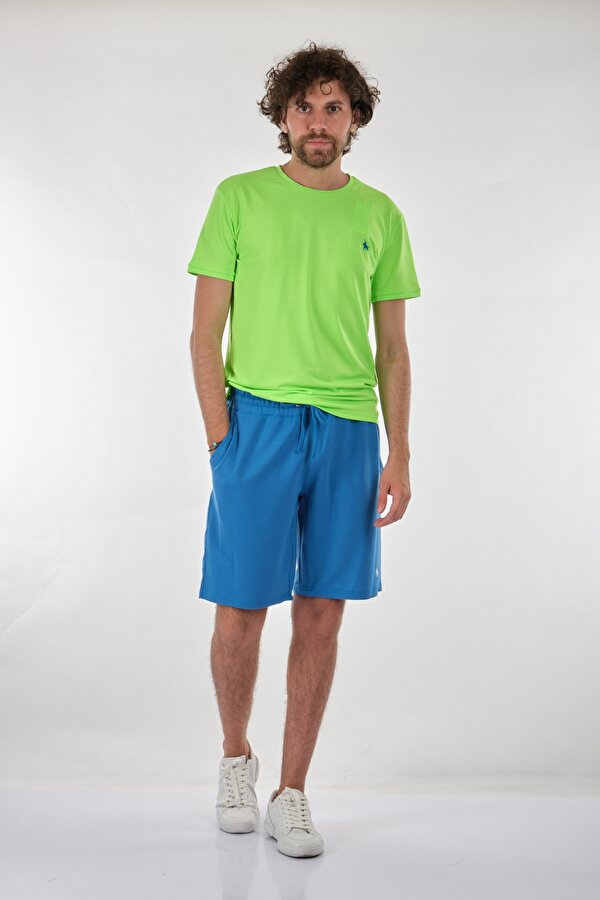 Bisiklet Yaka Yeşil Erkek T-Shirt BK-313002