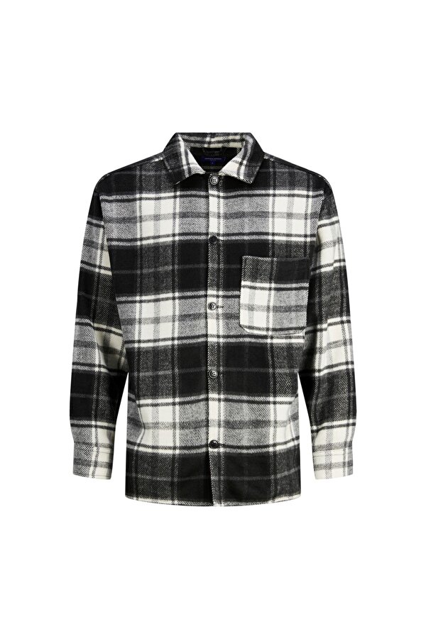 Jack&Jones Rahat Kesim Siyah Erkek Gömlek 12239303