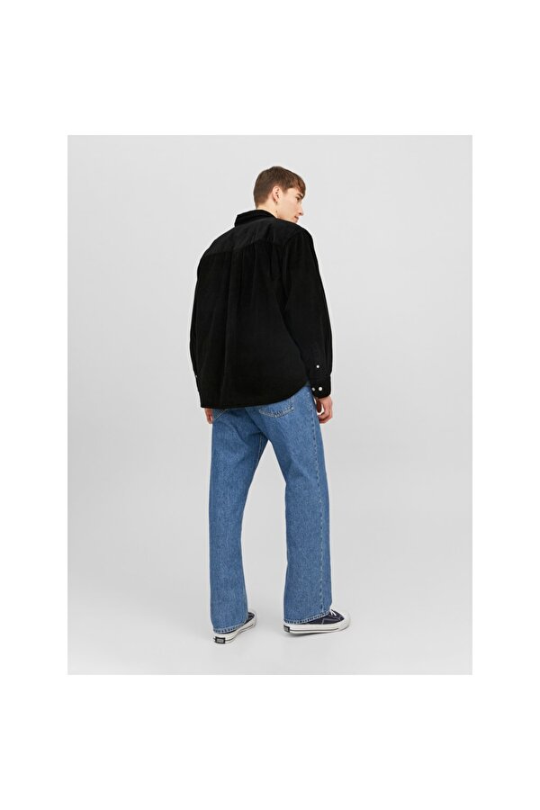 Jack&Jones Oversize Siyah Erkek Gömlek 12239321