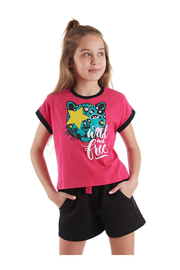 Wild And Free Kız Çocuk T-shirt Şort Takım