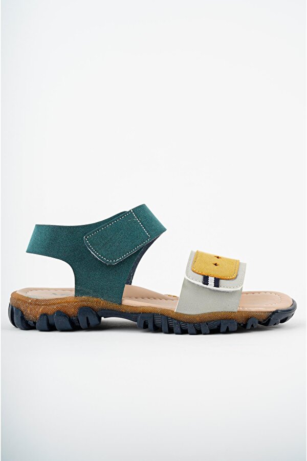 MİCKEY Garantili Günlük Ortopedik Hafif Taban Tek Bant Cırtlı Unisex Çocuk Sandalet