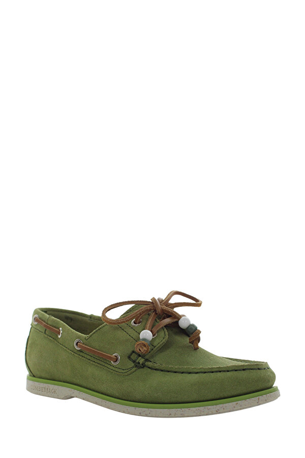 BOAT SHOES L GREEN Woman Comfort Shoes
