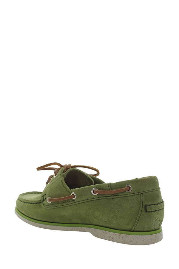 BOAT SHOES L GREEN Woman Comfort Shoes