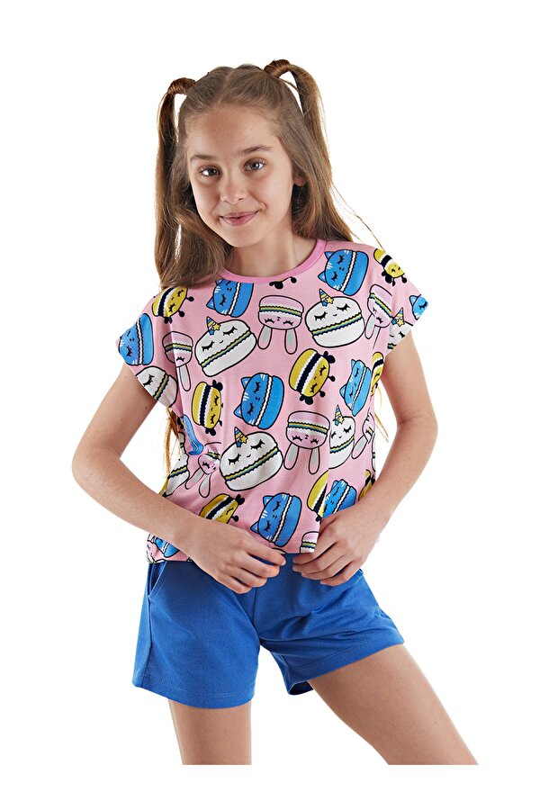 Tatlı Kurabiyeler Kız Çocuk T-shirt Şort Takım
