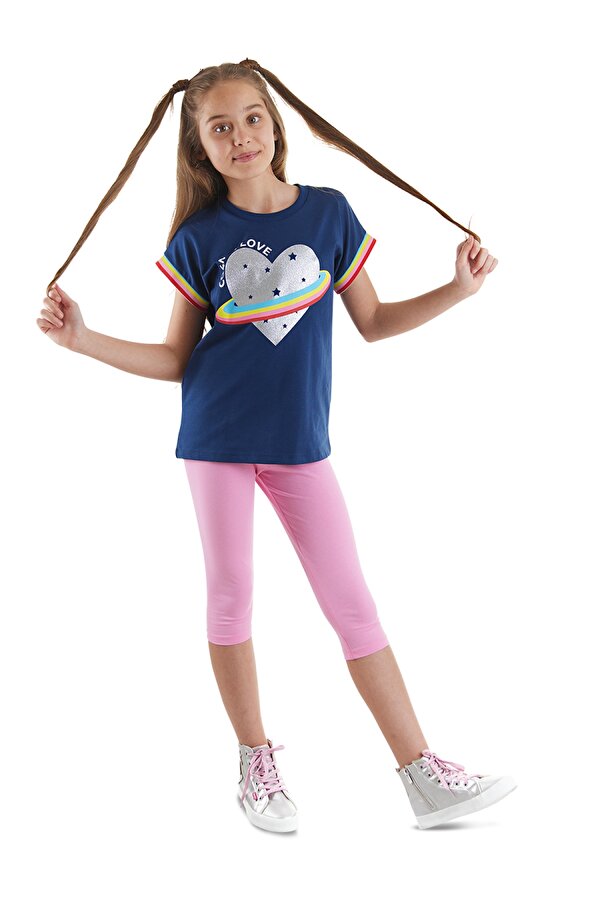 Cosmic Love Kız Çocuk T-Shirt Tayt Takım