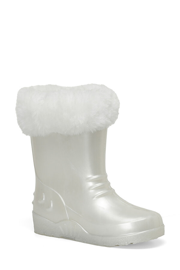 PERLA F 4PR INCI BEYAZI Kız Çocuk Yağmur Çizmesi