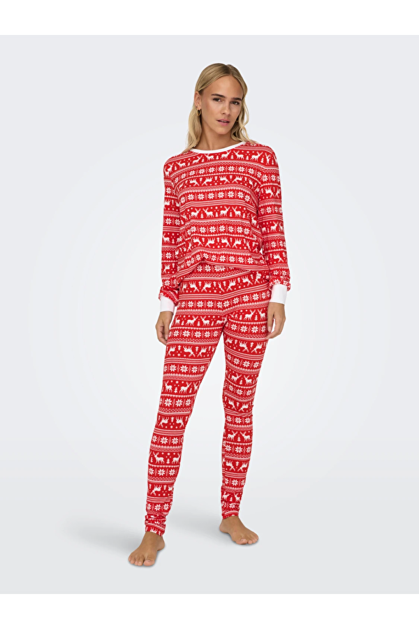 Kırmızı Kadın Pijama Takımı 15309334