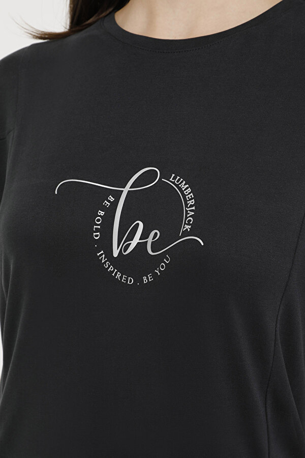 Lumberjack Wl Jasmine 11Jck2021 4Fx Черный Женщина Футболка