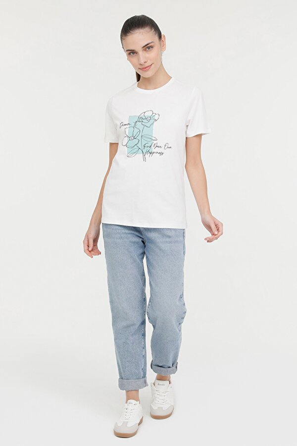 Kinetix Wl Amelia-B 11Gfk301 4Fx Экрю Женщина Футболка