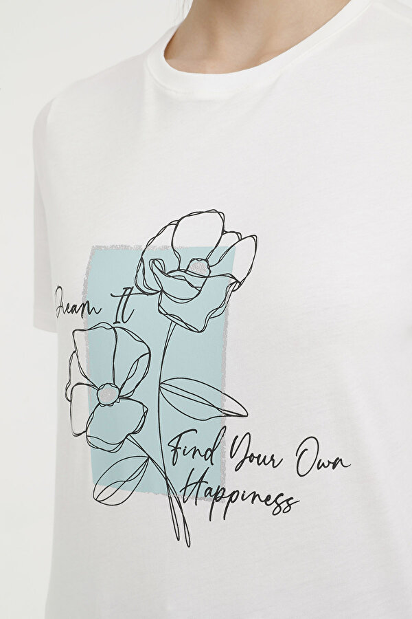 Kinetix Wl Amelia-B 11Gfk301 4Fx Экрю Женщина Футболка