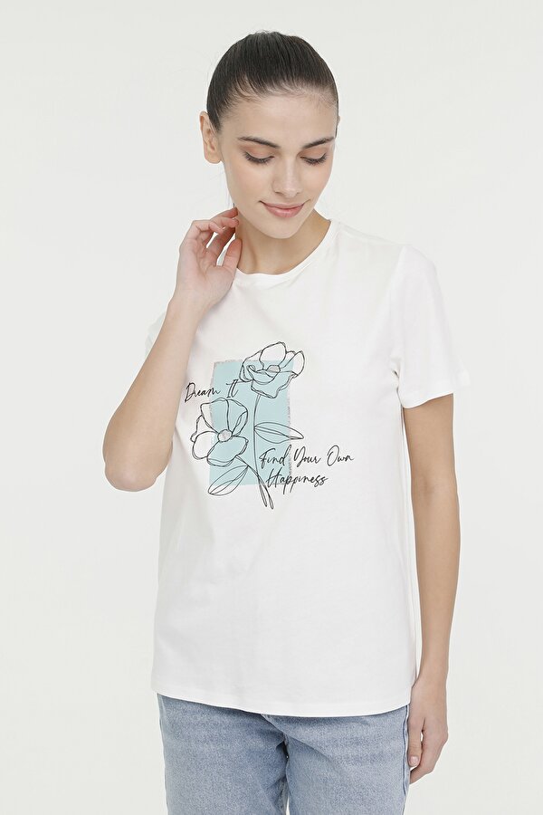 Kinetix Wl Amelia-B 11Gfk301 4Fx Экрю Женщина Футболка