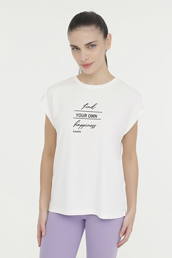 WL CLAUDIA 11P3004 4FX Beyaz Kadın Kısa Kol T-Shirt