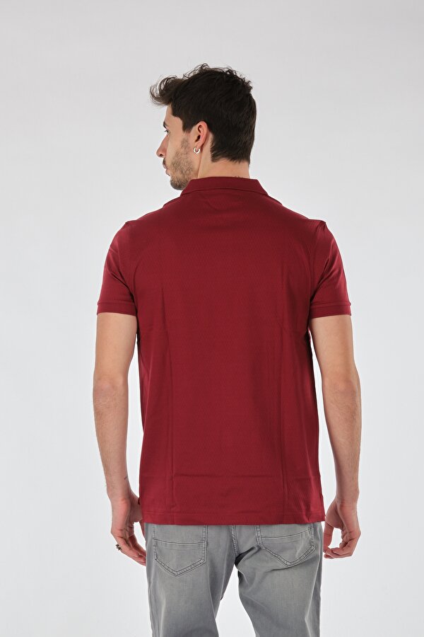 Polo Yaka Cepli Kısa Kollu Kırmızı Erkek T-Shirt 1102607