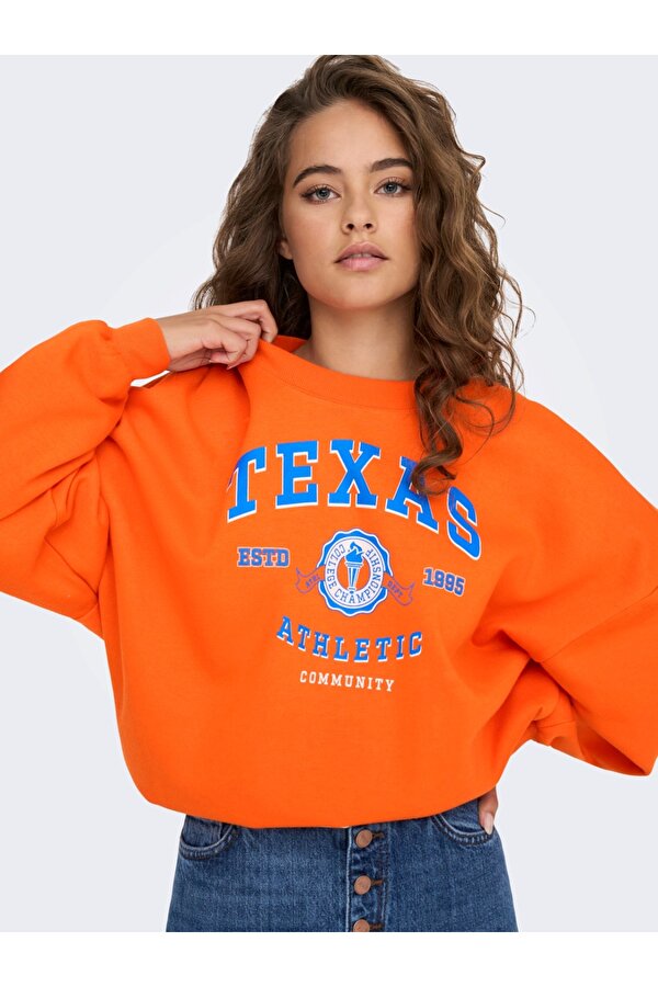 Turuncu Kadın Sweatshirt 15280180