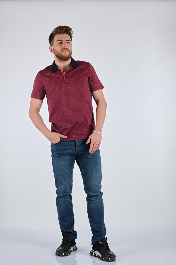 Polo Yaka Kırmızı Erkek T-Shirt 1102494
