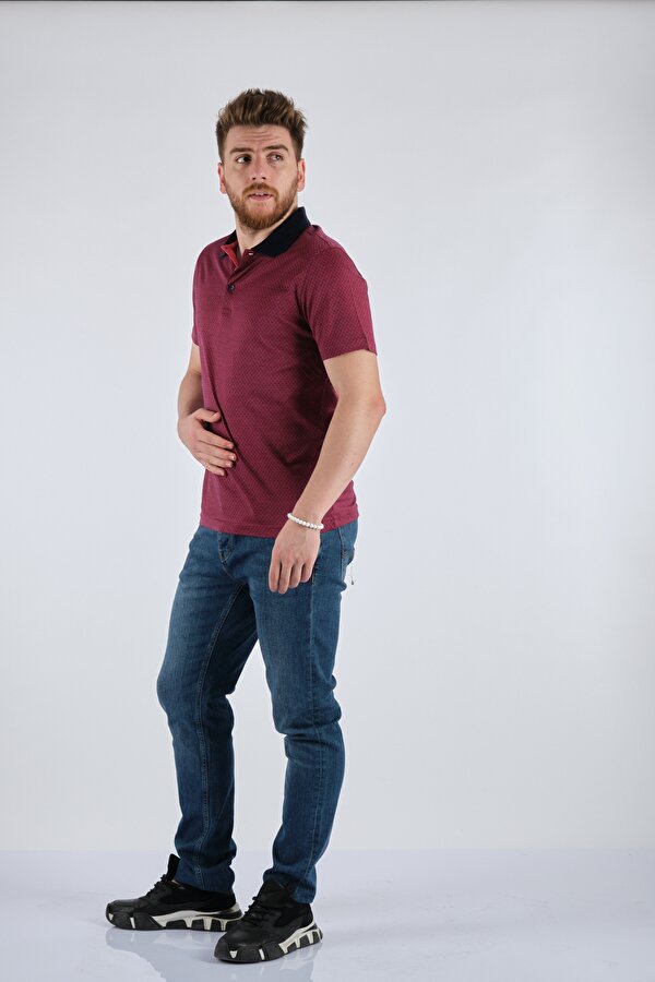 Polo Yaka Kırmızı Erkek T-Shirt 1102494