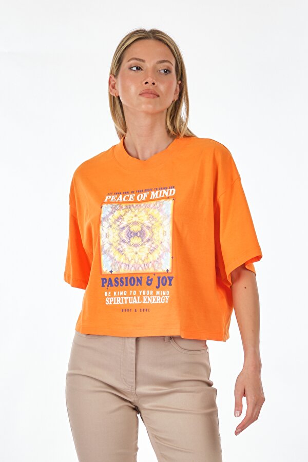 Turuncu Kadın T-Shirt 15290576