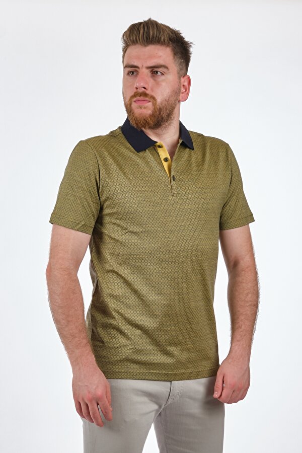 Polo Yaka Zeytin Erkek T-Shirt 1102494