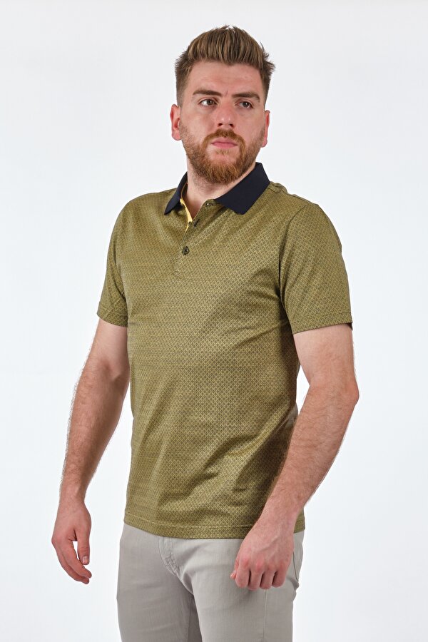 Polo Yaka Zeytin Erkek T-Shirt 1102494
