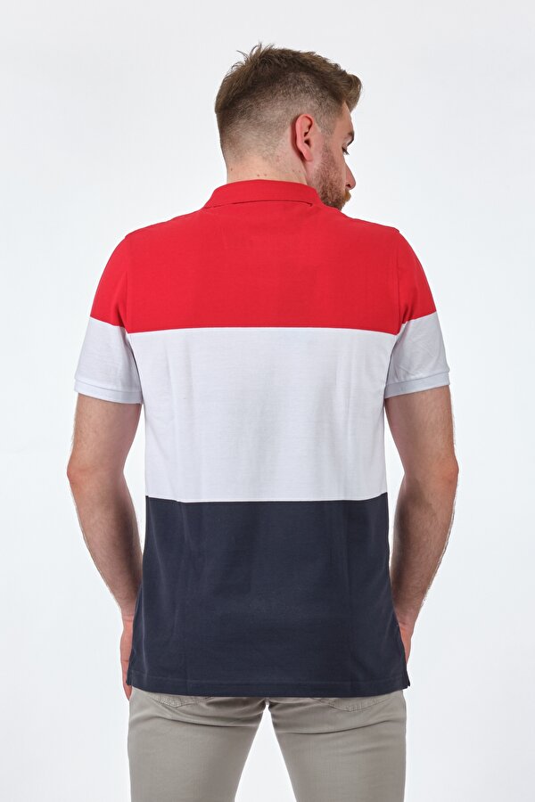 Desen Polo Yaka Kırmızı Erkek T-Shirt 2119813