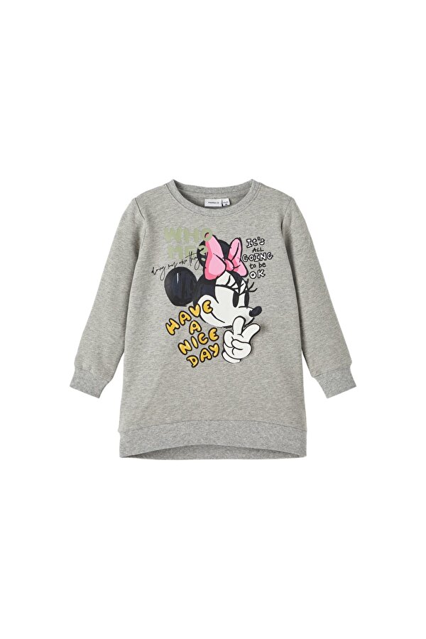 Disney Gri-Melanj Kız Çocuk Sweatshirt 13221139