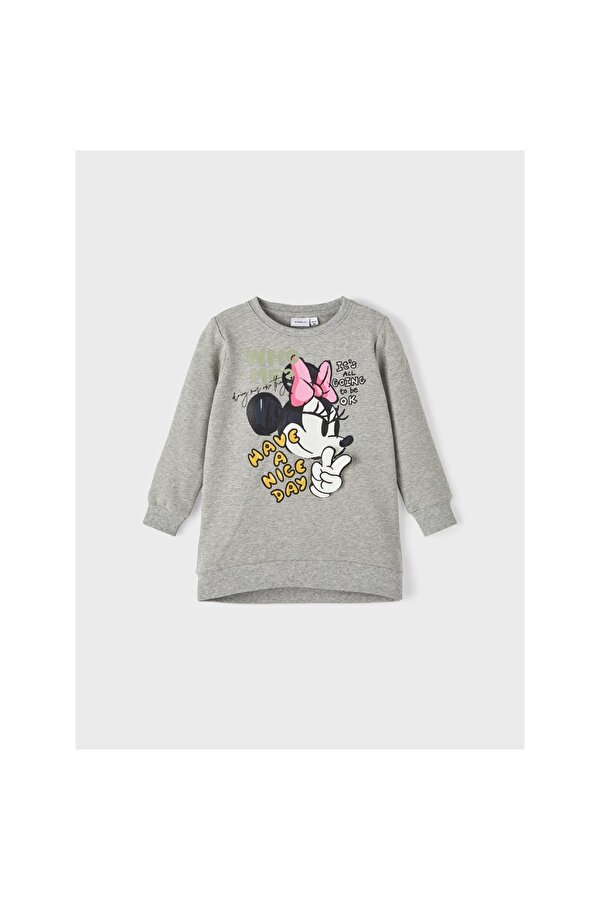 Disney Gri-Melanj Kız Çocuk Sweatshirt 13221139