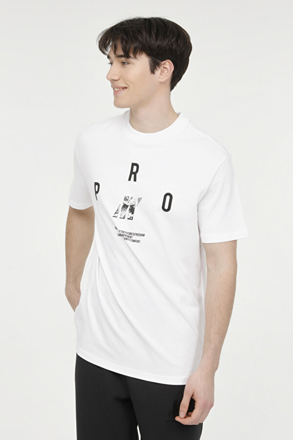 PRO TİŞÖRT Beyaz Erkek Kısa Kol T-Shirt