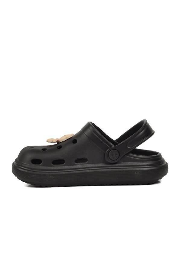 755-F Siyah Çocuk Sabo Terlik