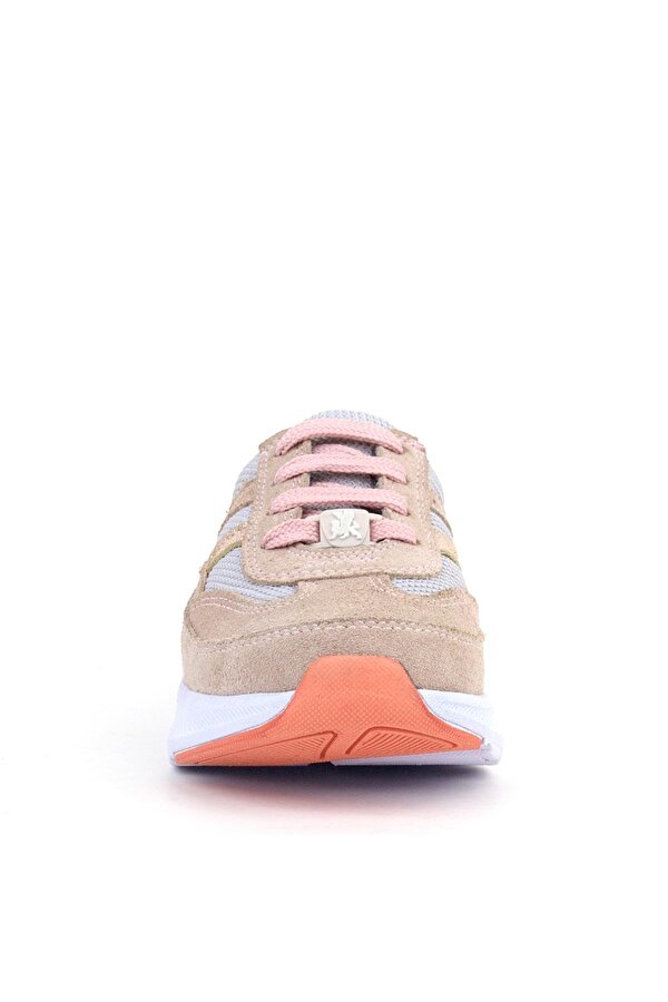 Hakiki Deri Anatomik Pudra Bağcıklı Hafif Çocuk Spor Ayakkabı