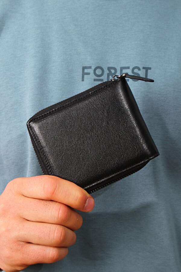 U.S.POLO ASSN. 23748-23747-23749-23746 FERMUARLI HAKİKİ DERİ CÜZDAN KARTLIK SİYAH