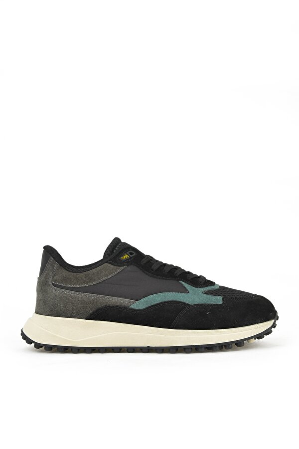 Erkek Hakiki Deri Sneaker 14150Z00111 Siyah
