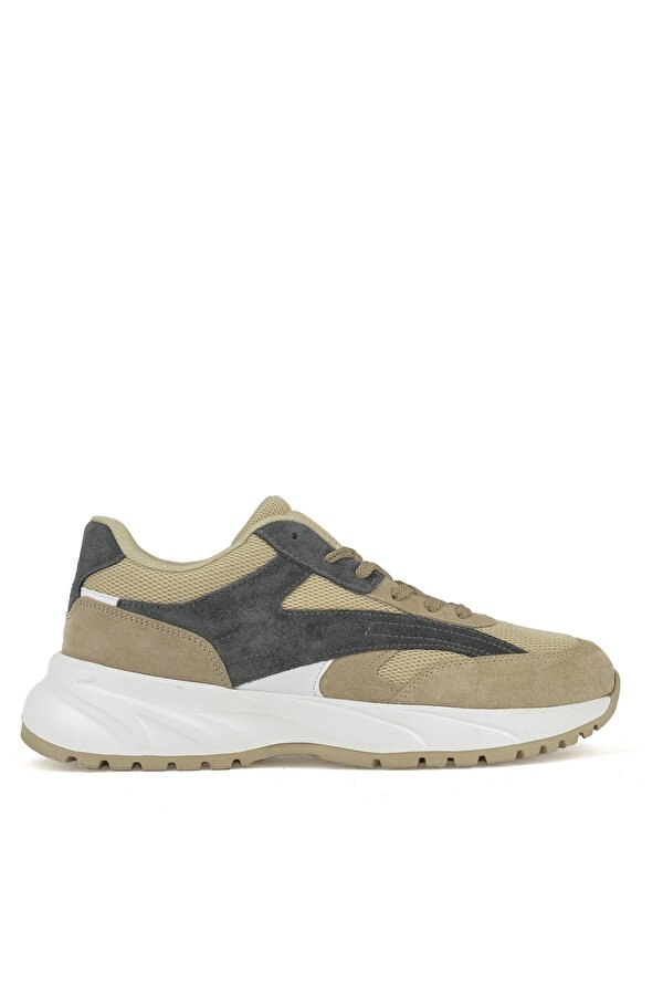 Erkek Hakiki Deri Sneaker 14150Z0009 Bej