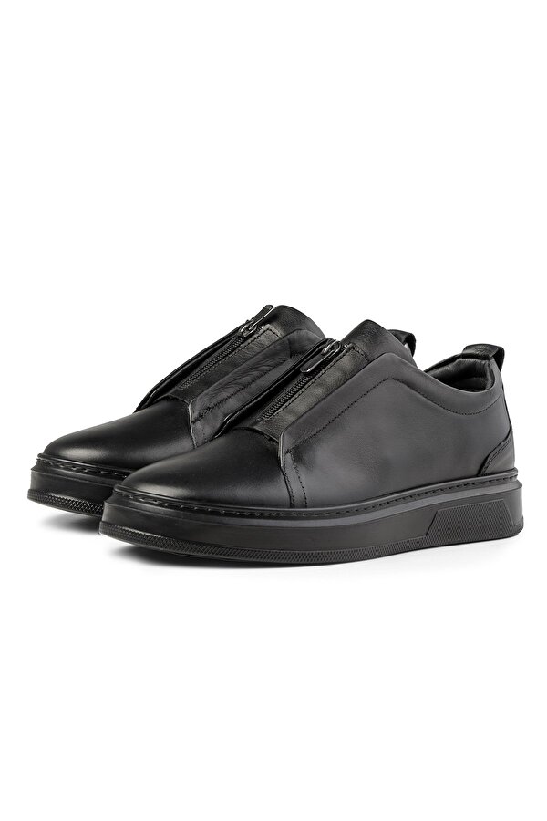 Ventu Erkek Hakiki Deri Sneaker, Fermuarlı Sneaker, Hakiki Deri Sneaker, Erkek Sneaker
