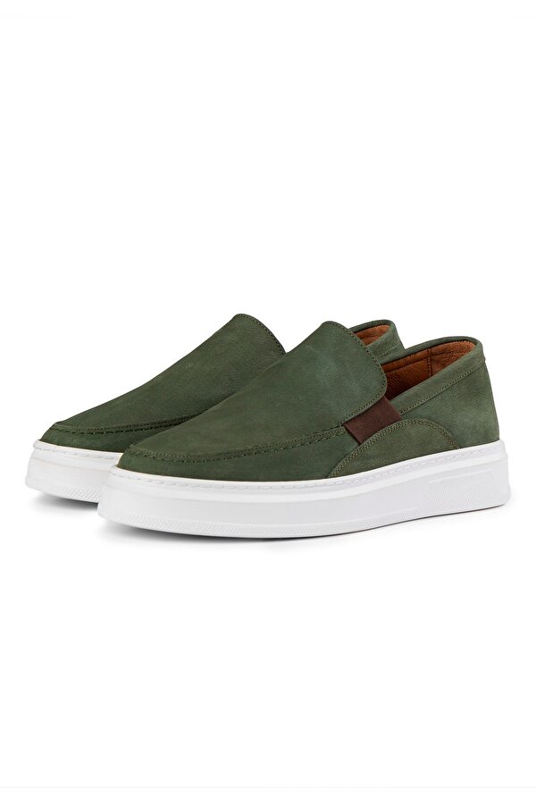 Menta Erkek Hakiki Deri Nubuk Sneaker, Loafer Sneaker, Hakiki Deri Sneaker, Erkek Snaker
