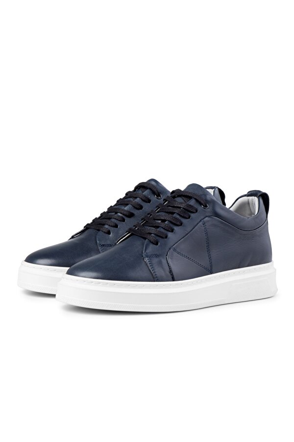 Correndo Erkek Hakiki Deri Sneaker, Bağcıklı Sneaker, Hakiki Deri Sneaker, Erkek Sneaker