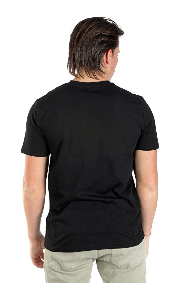 Erkek Jonat V Yaka T-Shirt 242037 Siyah