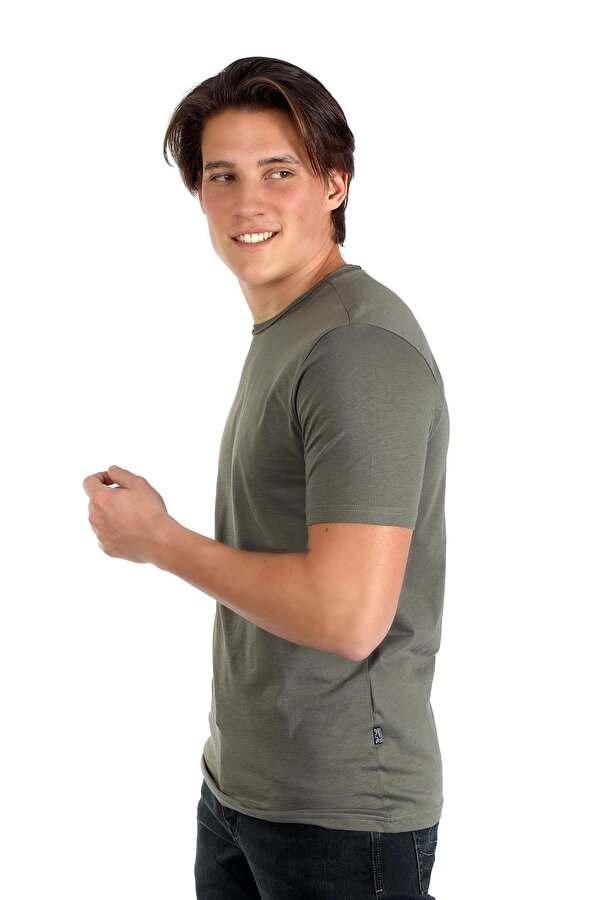 Erkek Gael O Yaka T-Shirt 242015 Haki