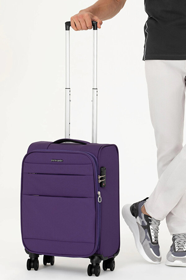 4200 KÜÇÜK BOY Ultra Light Hafif Lüx Kumaş Tekerlekli Valiz MOR