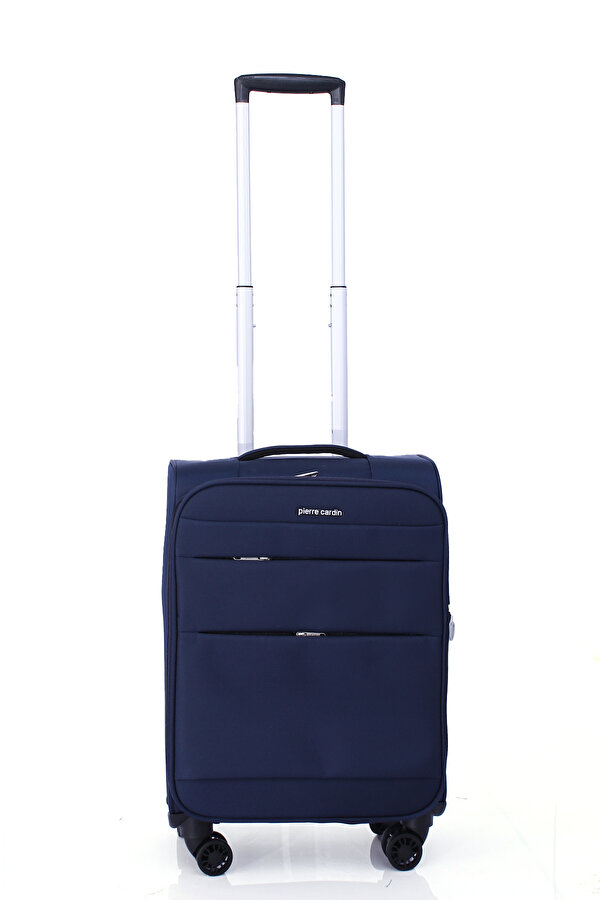 4200 KÜÇÜK BOY Ultra Light Hafif Lüx Kumaş Tekerlekli Valiz LACİVERT