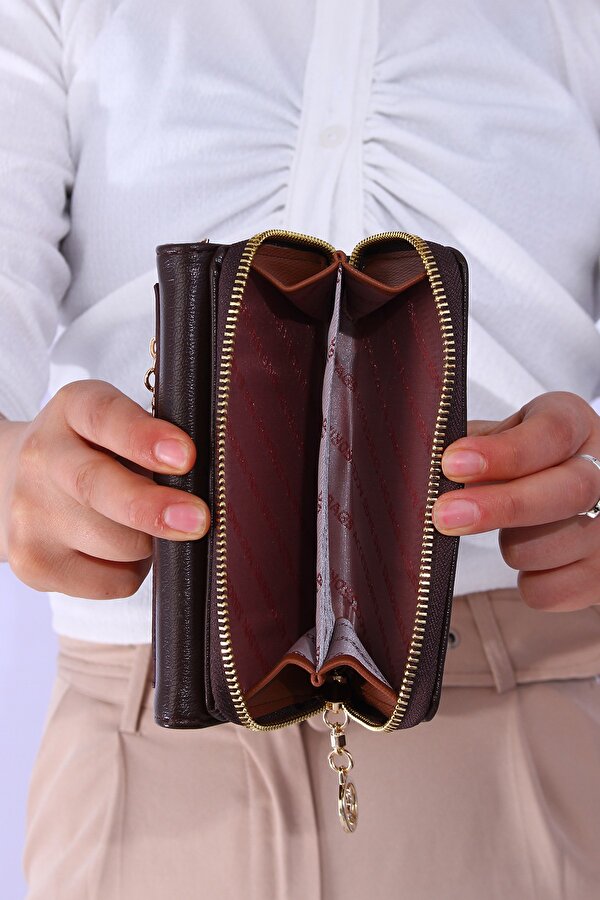 Nsc-025 Kadın cüzdan Kartlık KAHVERENGİ