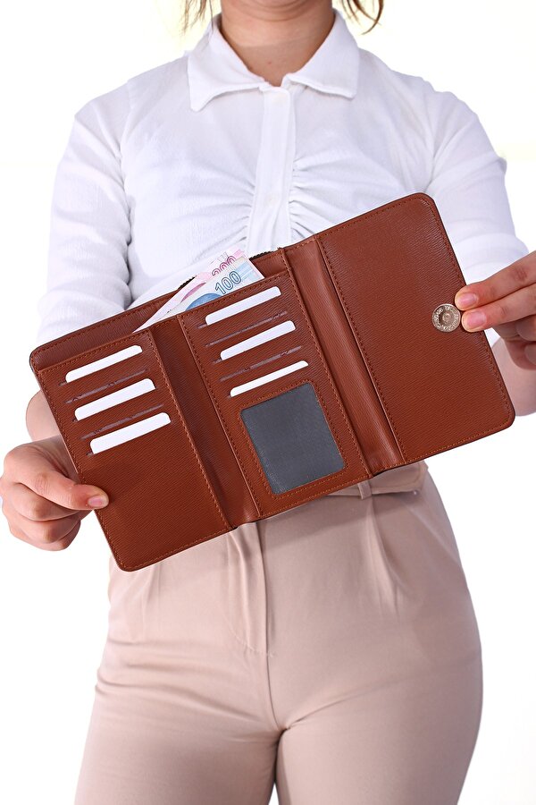 Nsc-025 Kadın cüzdan Kartlık KAHVERENGİ