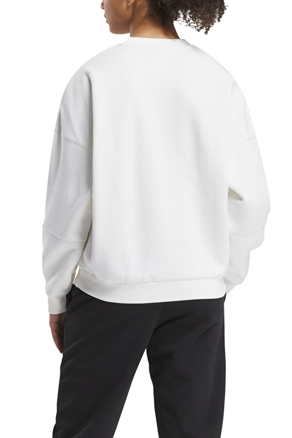LUX OVERSIZED CREW ECRU Woman Sweatshirt