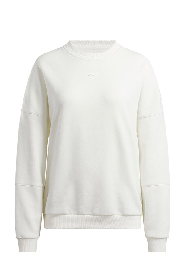LUX OVERSIZED CREW ECRU Woman Sweatshirt