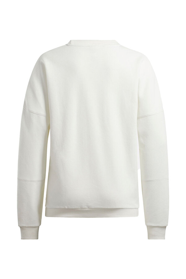LUX OVERSIZED CREW ECRU Woman Sweatshirt