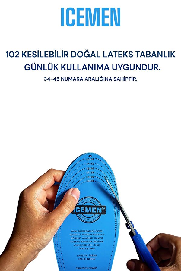 1 Çift Koku Yapmayan Tabanlık - Koku Önleyici Ayakkabı Tabanı