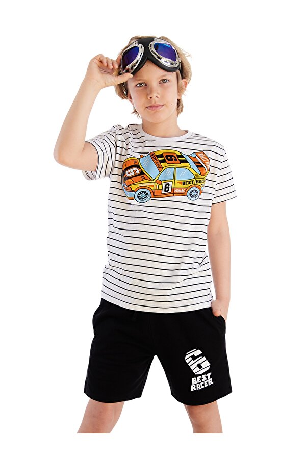 Yarışçı Erkek Çocuk T-shirt Şort Takım