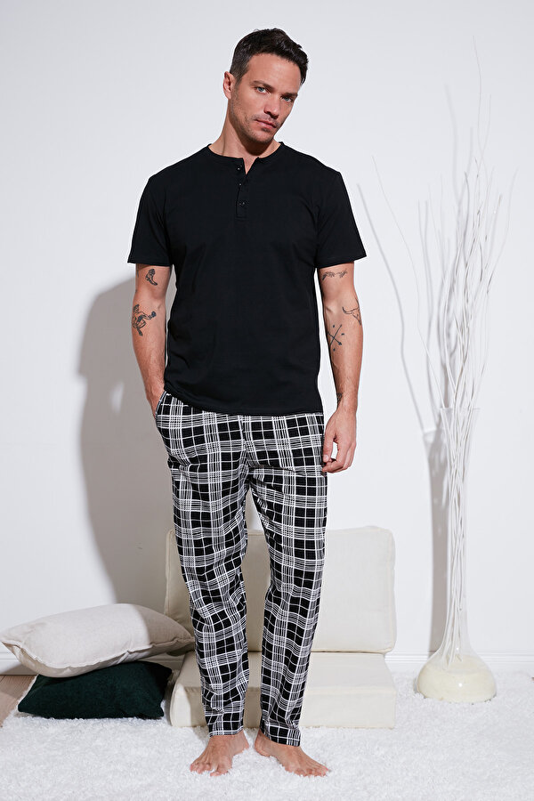 Erkek Pijama Takımı 6572004 SİYAH