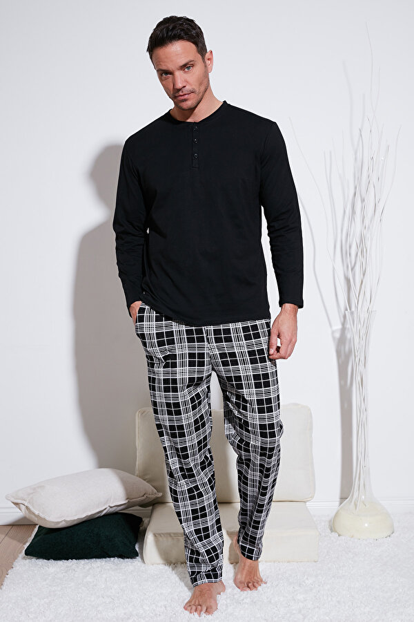 Erkek Pijama Takımı 6572003 SİYAH